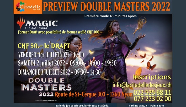 Preview Double Masters 2022 Events in store